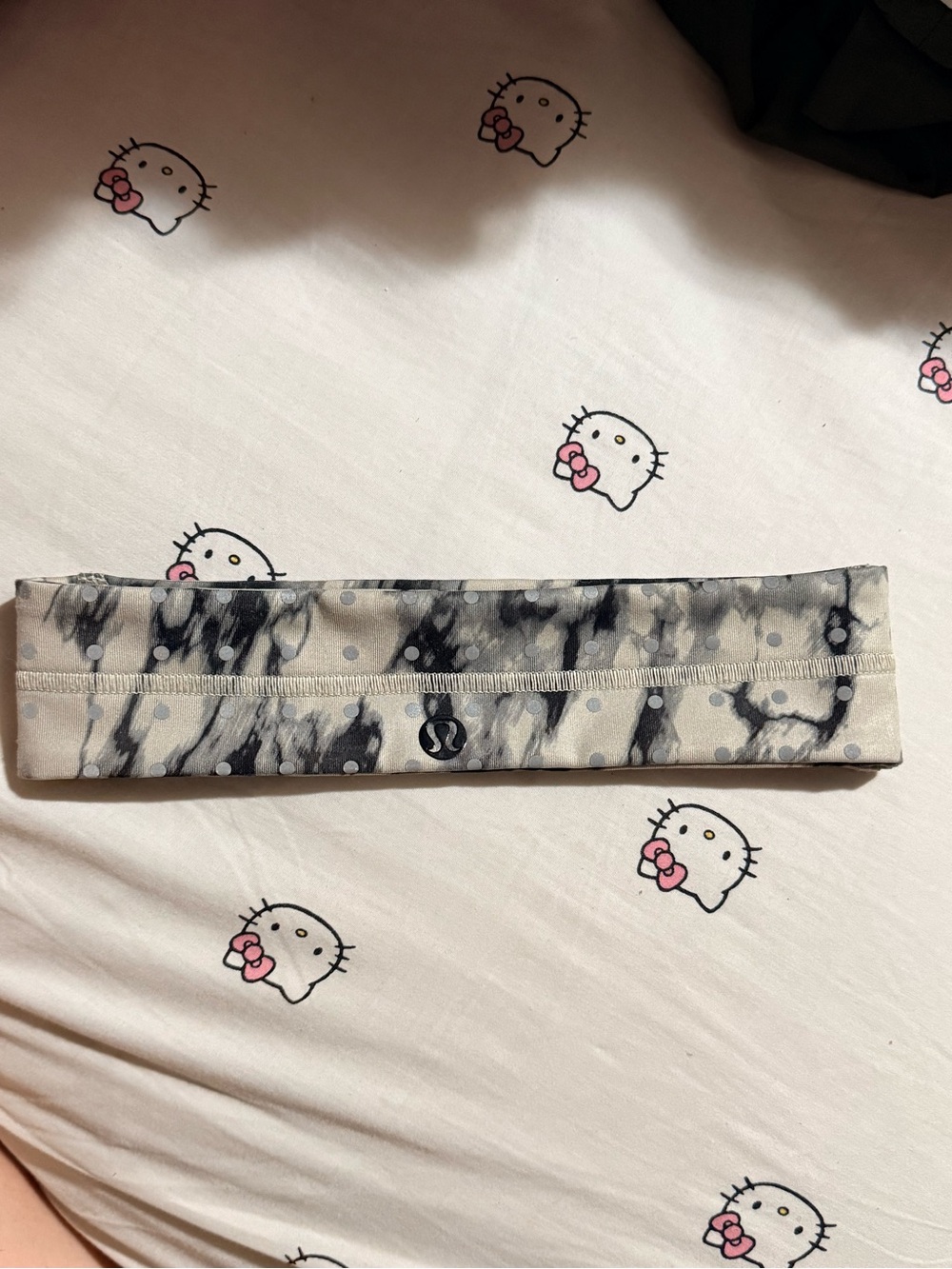 Lululemon Marble Print Headband - Black & White